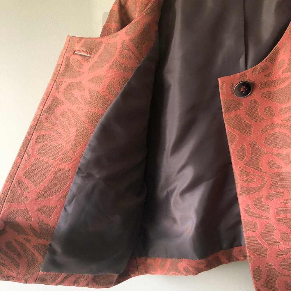 Nic + Zoe | Orange Jacquard Jacket - Picture 5 of 8